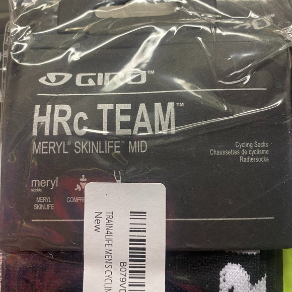 💰 5 FOR $40 / HRc Team Meryl Skinlife Mid Sports/Cyclist Socks (LRG) (New) - Picture 2 of 7